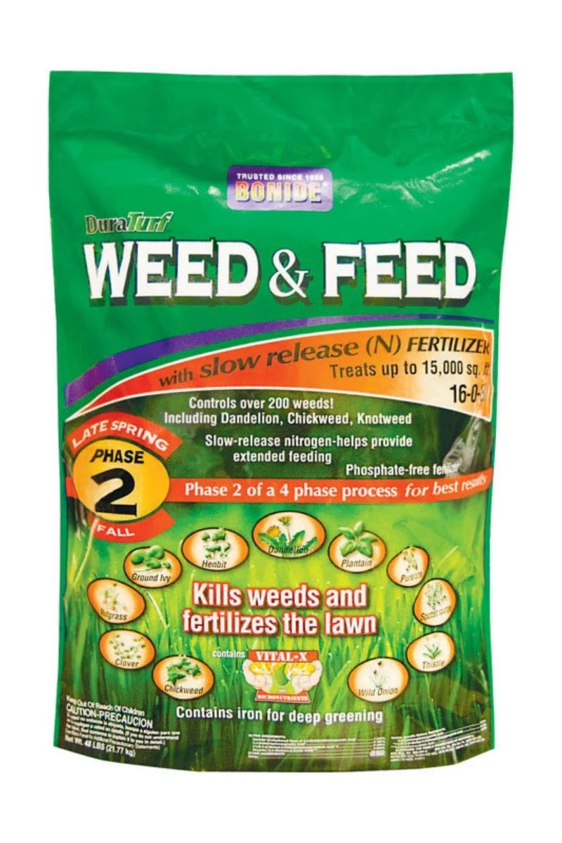 Bonide DuraTurf 16-0-8 Weed & Feed 5M Granules Phase 2