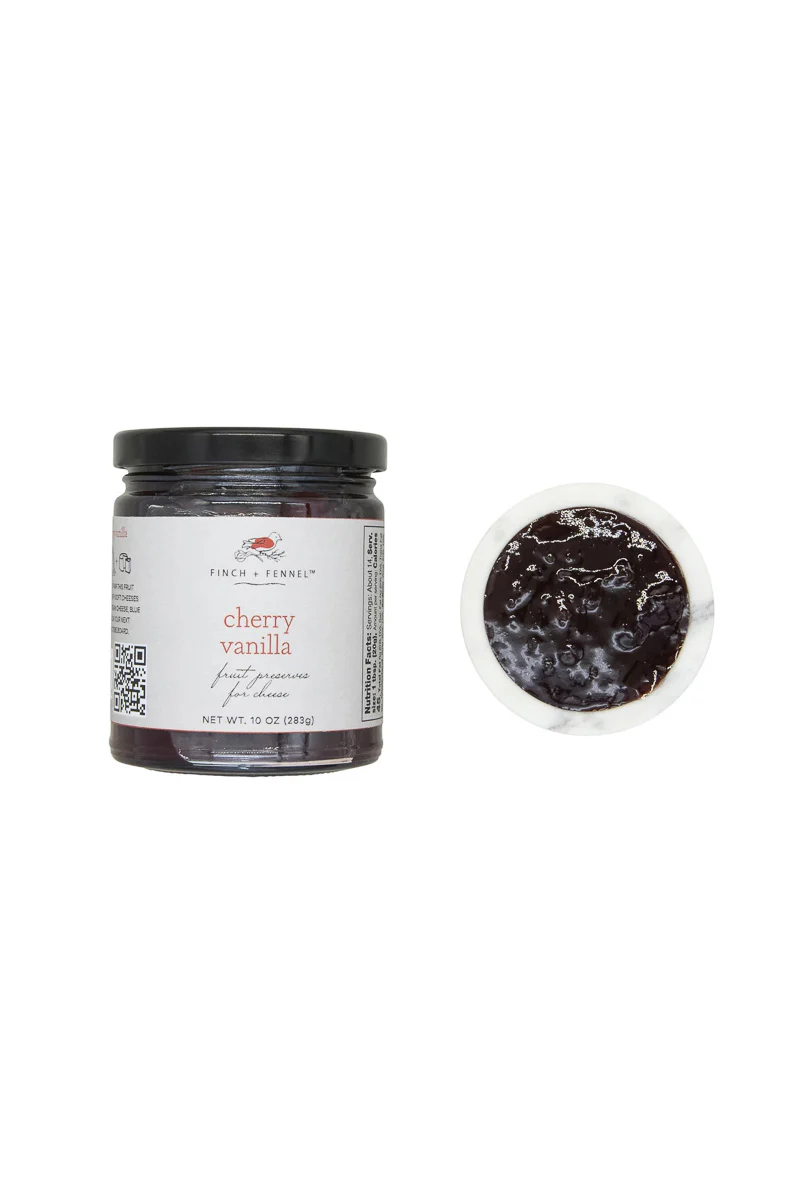 Finch + Fennel Cherry Vanilla Fruit Preserves for Cheese 10 oz - Image 2