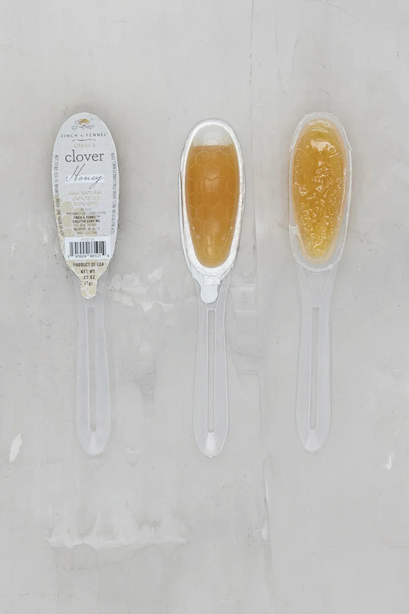 Finch + Fennel Clover Honey Filled Single Use Spoon - Image 2