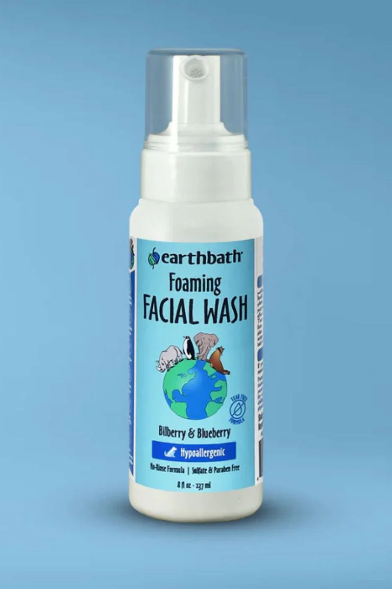 Earthbath Foaming Facial Wash Hypoallergenic w/Blueberry & Blackberry 8 oz - Image 2