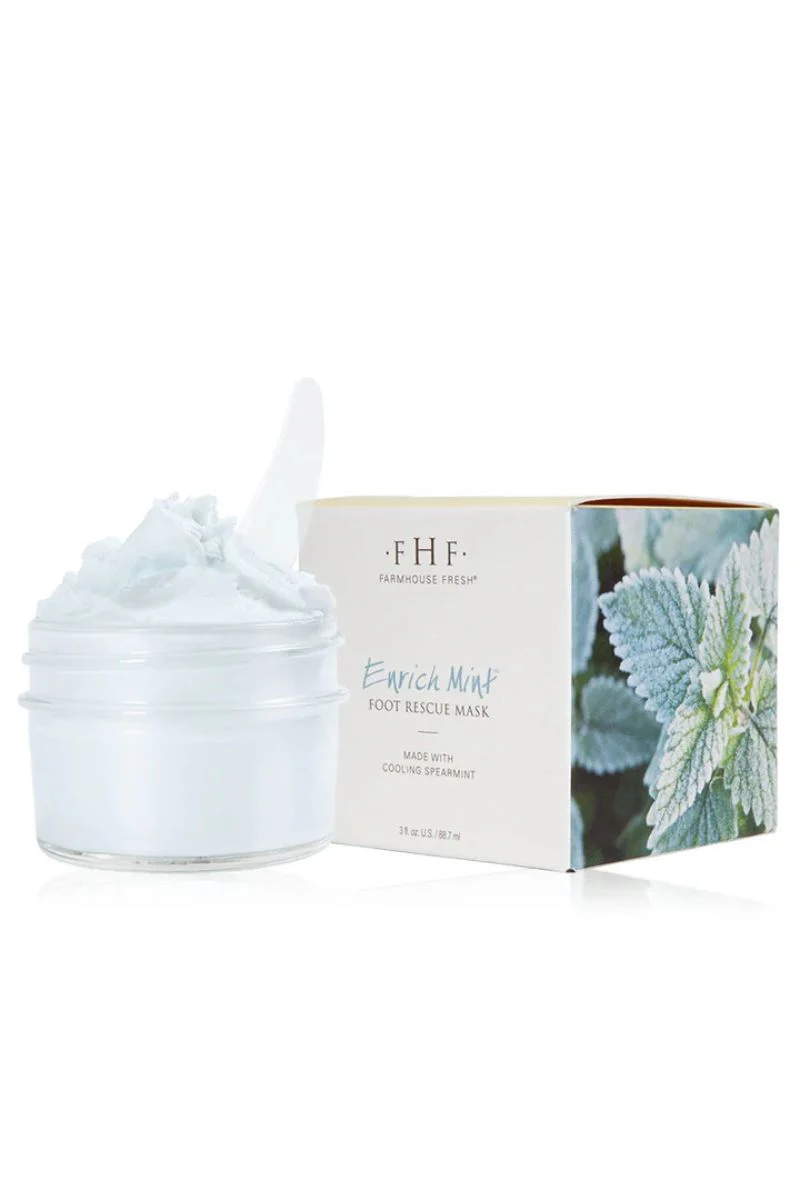 FarmHouse Fresh Enrich Mint Foot Rescue Mask 3 oz - Image 2
