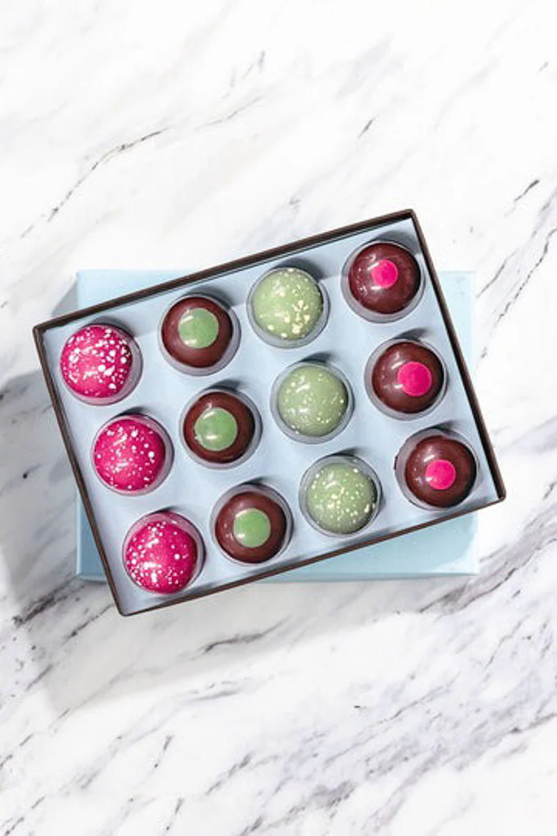 French Broad Chocolate Holiday Collection of Bonbons 12 Piece - Image 2