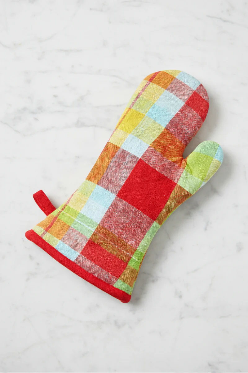 Fresh Pick Plaid Oven Mitt