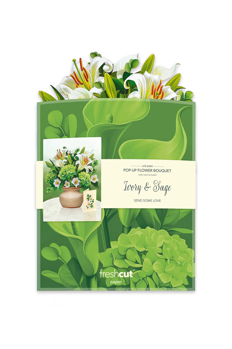 FreshCut Paper Ivory & Sage - Image 3