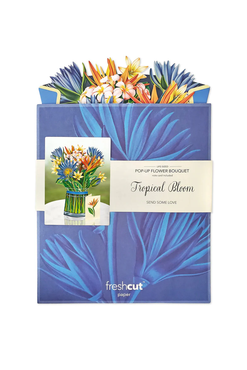 FreshCut Paper Tropical Bloom Bouquet - Image 2