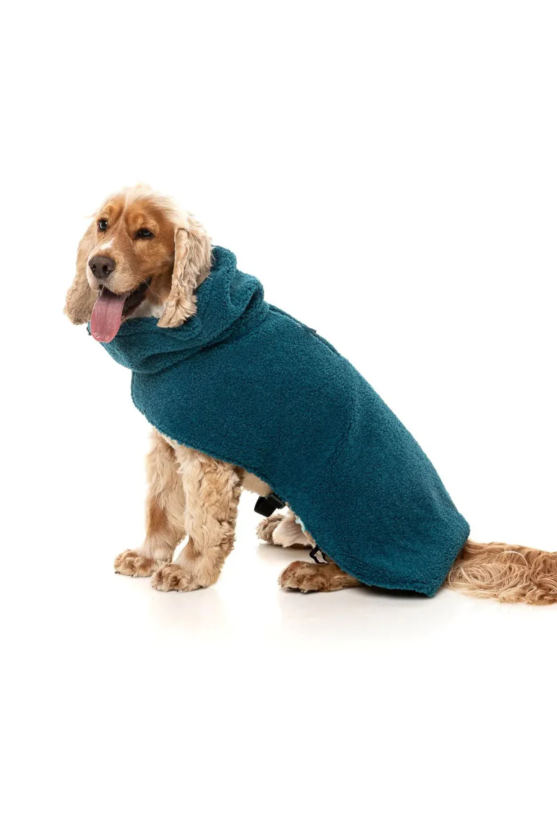 FuzzYard Cosy Snood Coat Size 7 Blue Lagoon