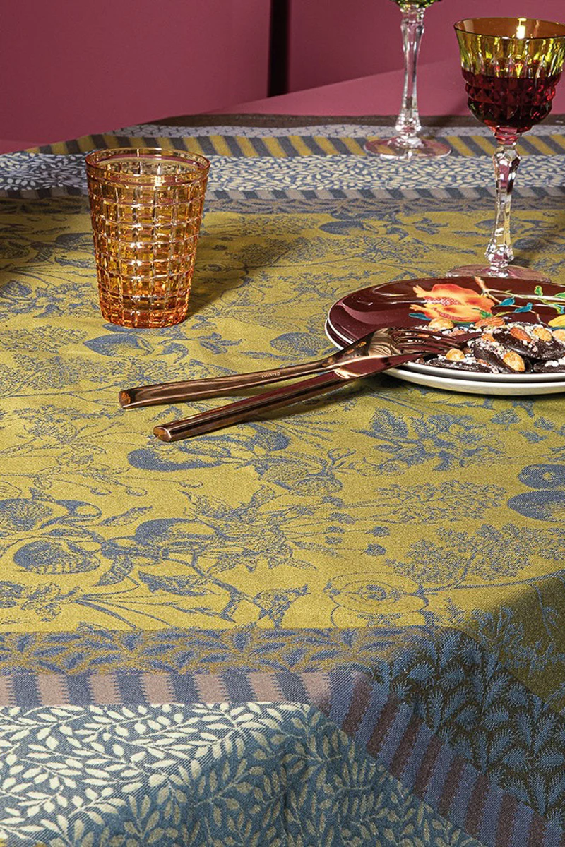 Garnier-Thiebaut Mille Vergers Tablecloth 61"x61" Mordore - Image 2