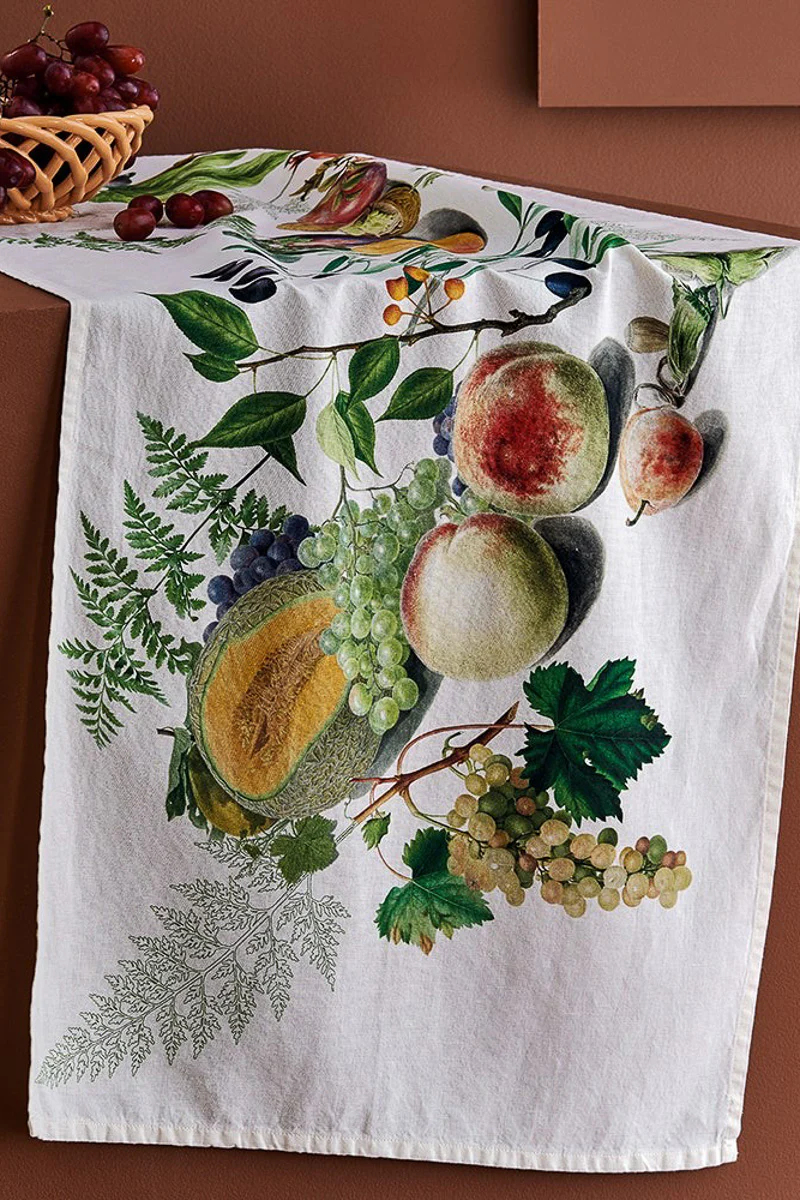 Garnier-Thiebaut Abondance D'Automne Table Runner 20"x61" Naturel