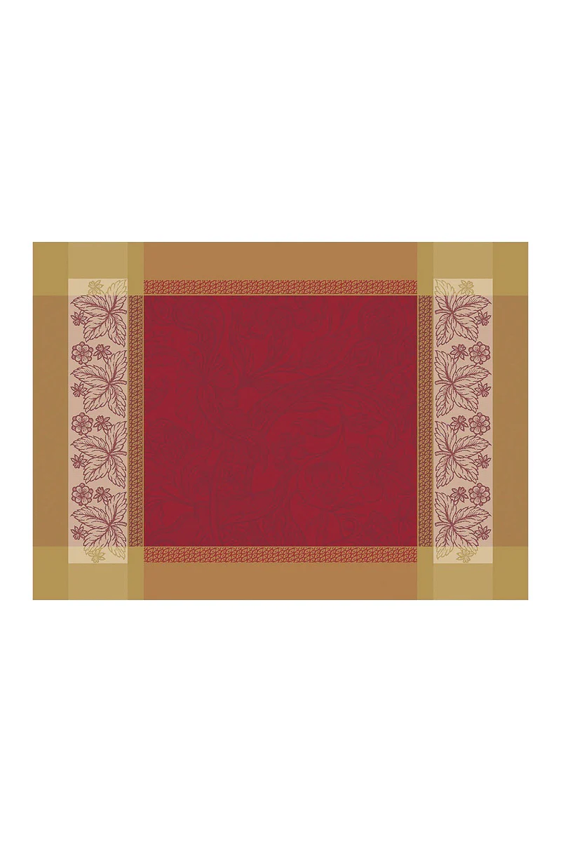 Garnier-Thiebaut Alexandria Placemat 21"x15" Rubis