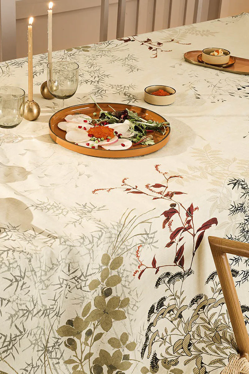 Garnier-Thiebaut Bambous Tablecloth 61"x89" Parchemin - Image 3