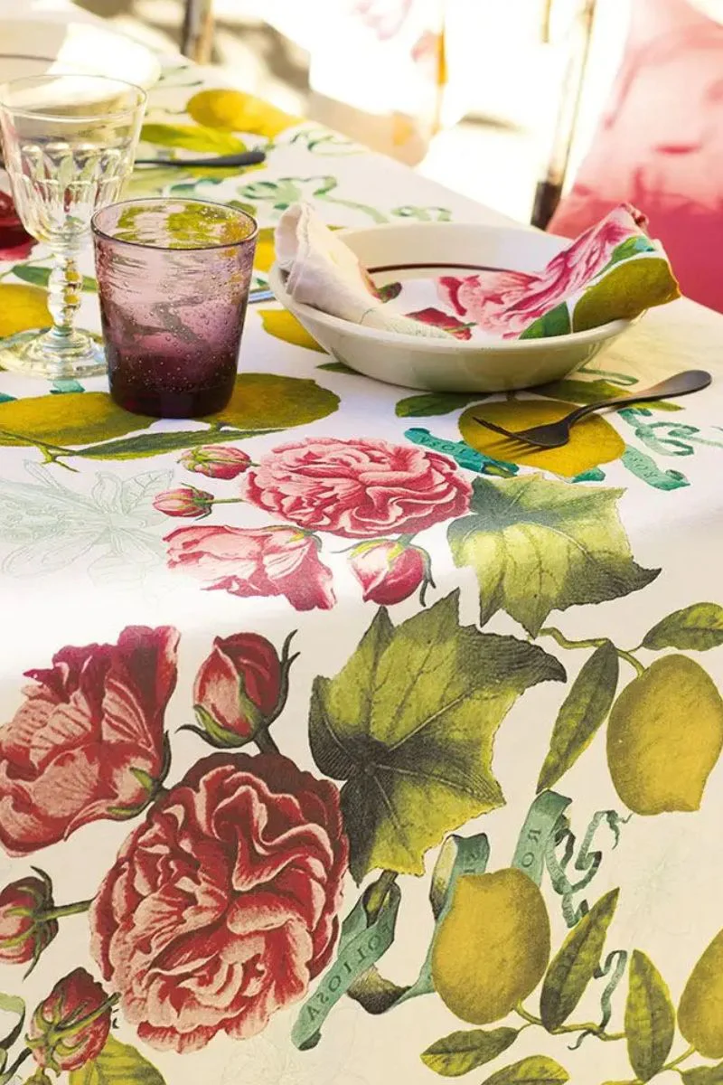 Garnier-Thiebaut Citrons De Menton Tablecloth Romance - Image 2