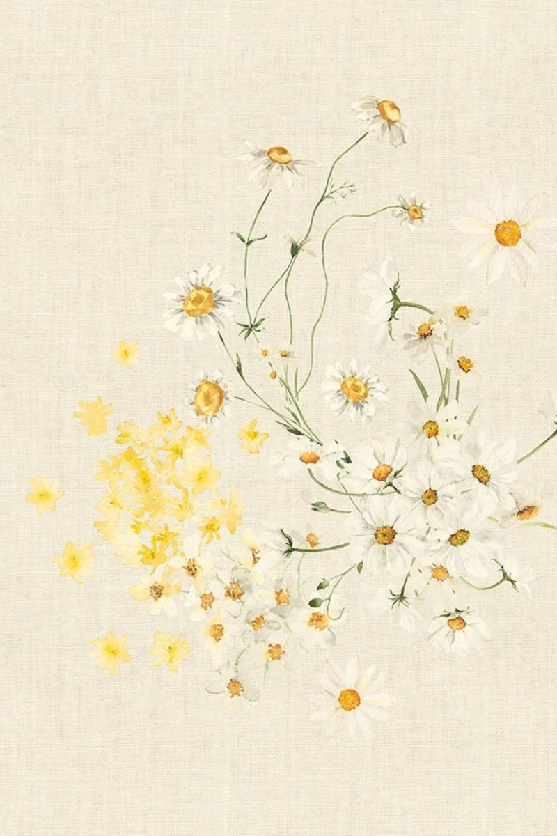 Garnier-Thiebaut Daisy Napkin 18"x18" Chanvre - Image 2