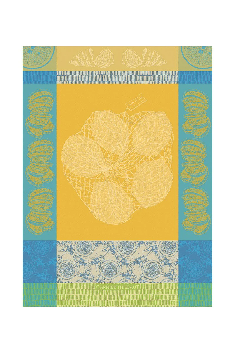 Garnier-Thiebaut Filet De Citrons Soleil Kitchen Towel - Image 2
