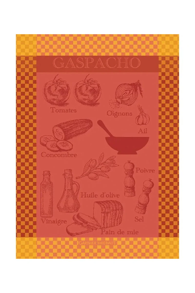 Garnier-Thiebaut Gaspacho Rosso Kitchen Towel - Image 2