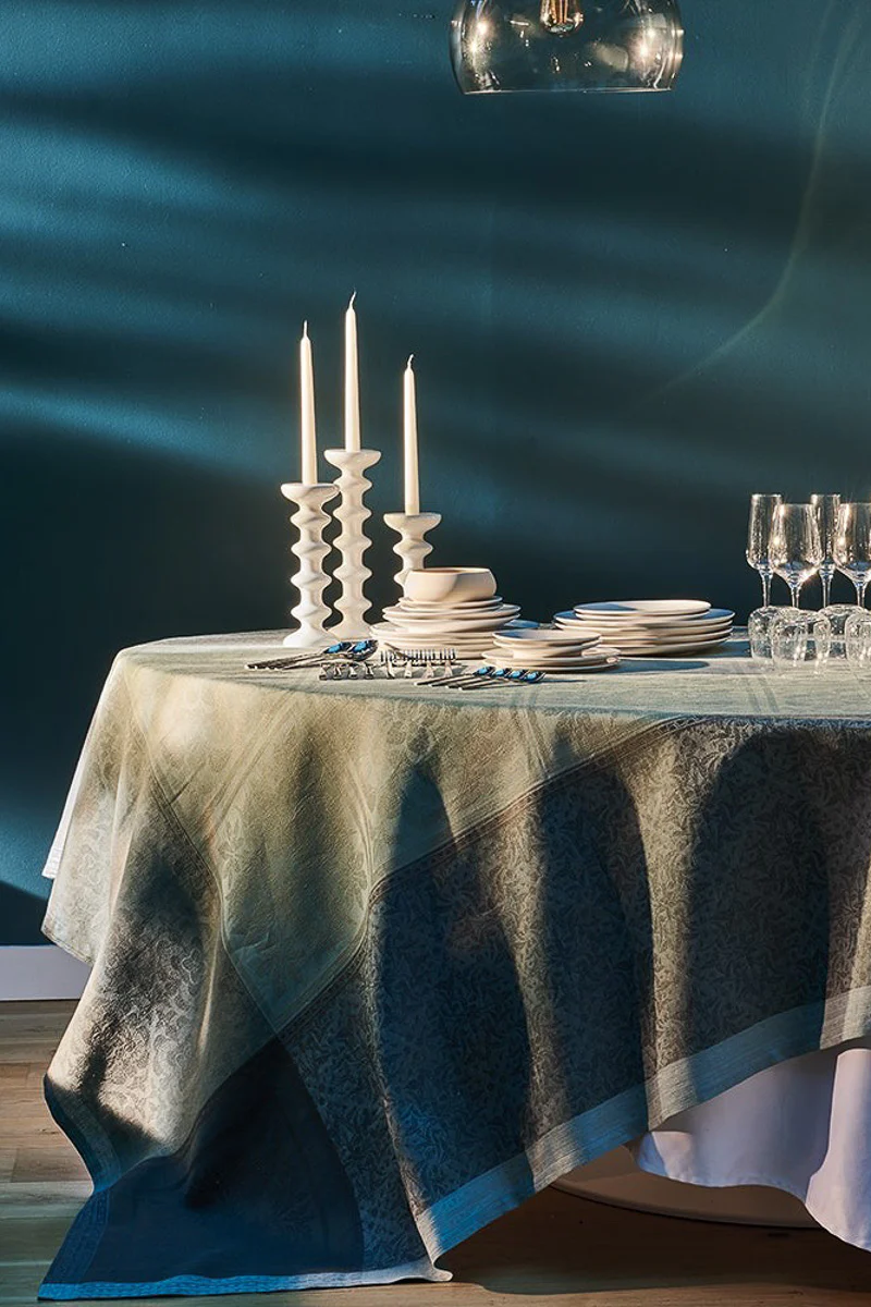 Garnier-Thiebaut Harmonie Tablecloth Opaline