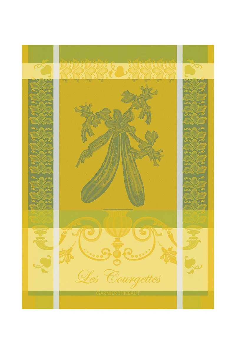 Garnier-Thiebaut Les Courgettes Jonquille Kitchen Towel - Image 2