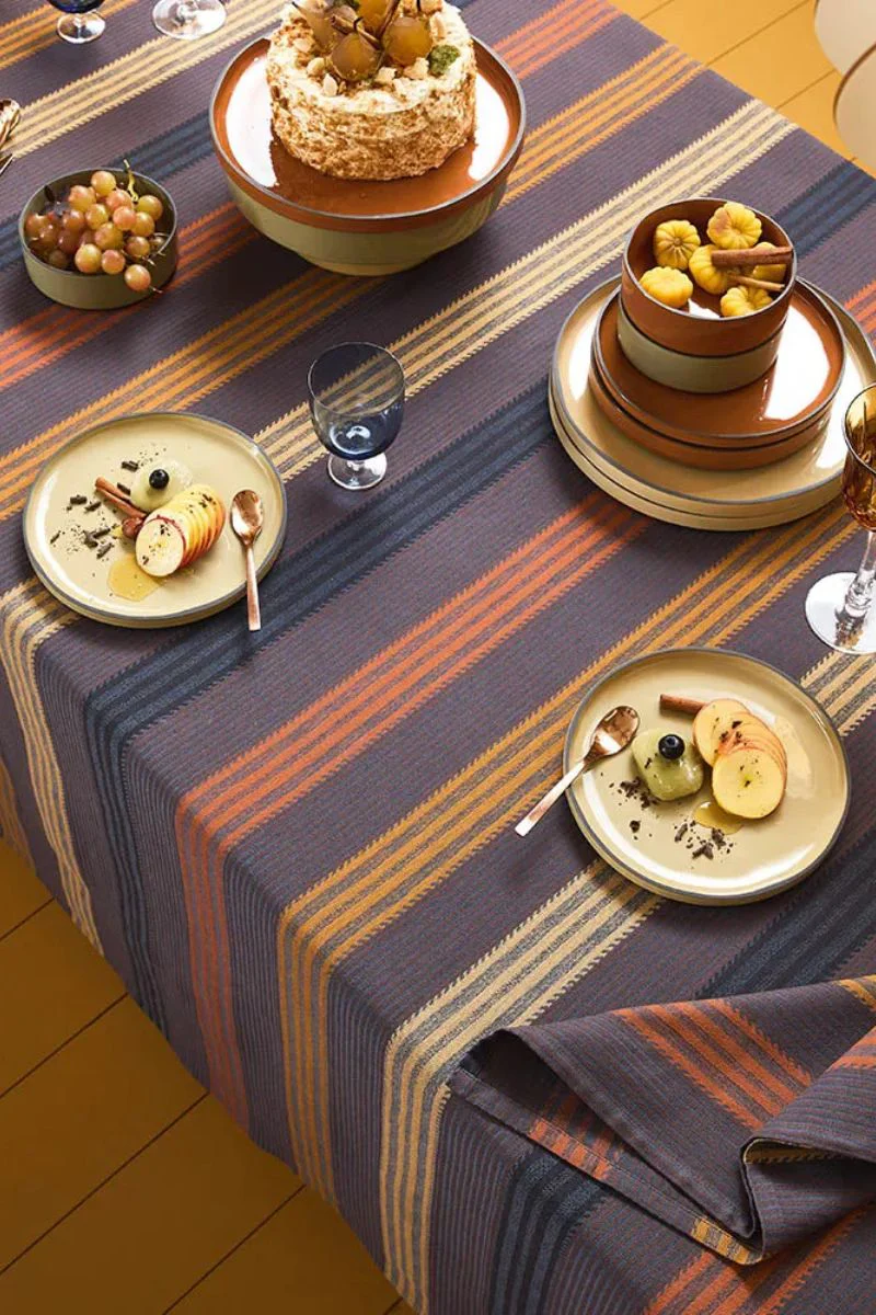 Garnier-Thiebaut Mille Bambous Tablecloth Onyx