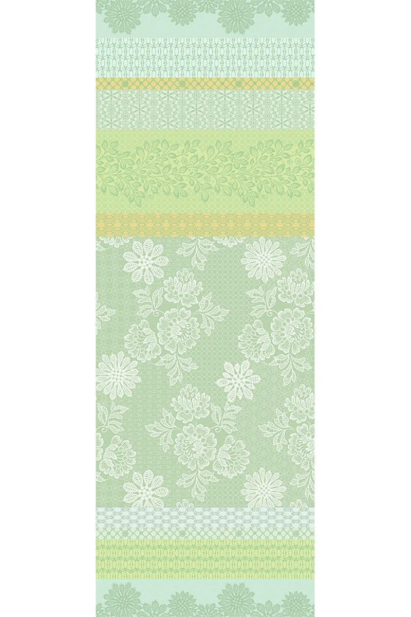 Garnier-Thiebaut Mille Lace Runner 22"x61" Amande - Image 2