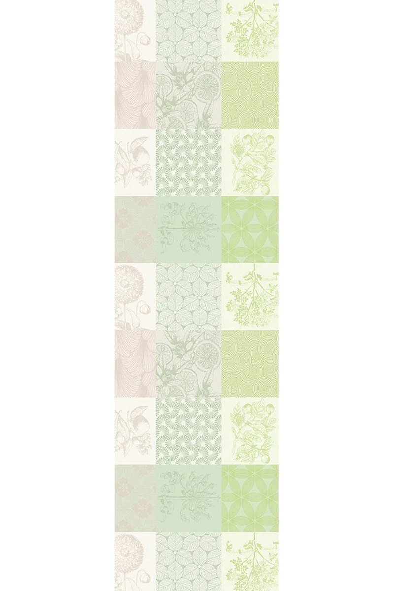 Garnier-Thiebaut Mille Parfums Runner 22"x71" Verde - Image 2