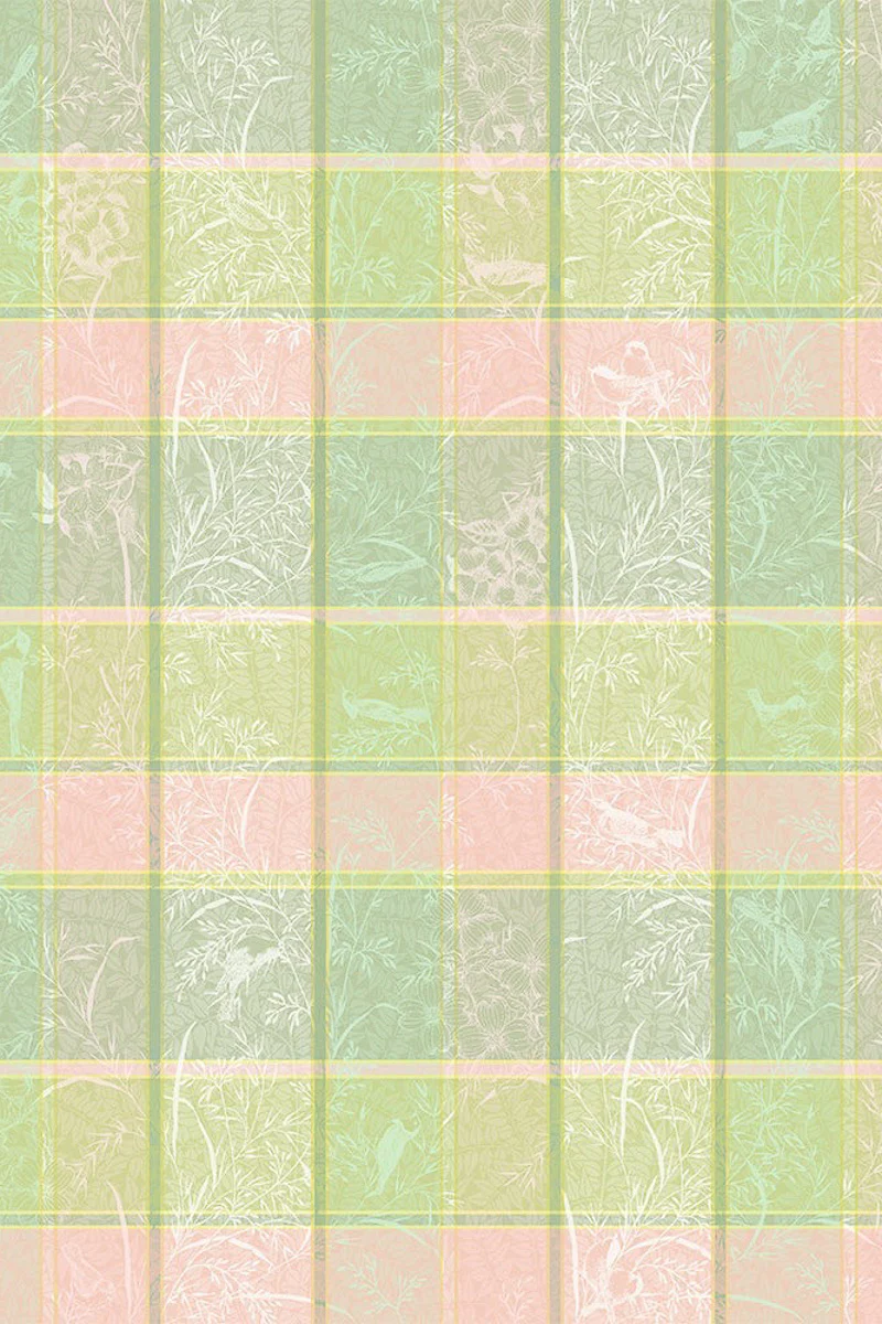 Garnier-Thiebaut Mille Printemps Tablecloth 71" Round Eclosion