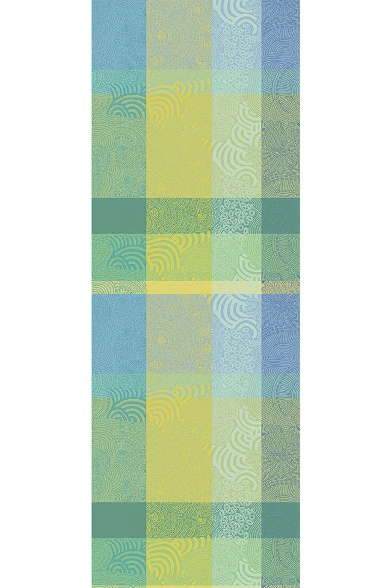 Garnier-Thiebaut Mille Rainures Table Runner 22"x61" Atoll