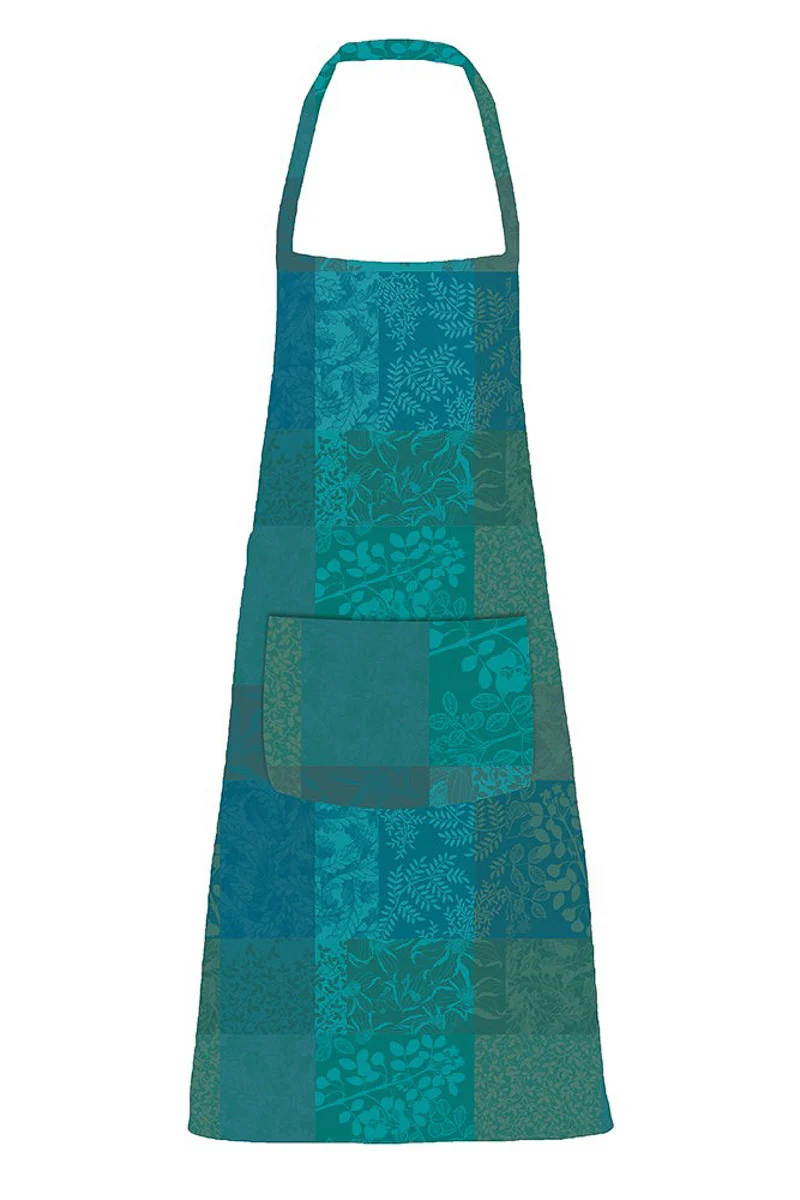 Garnier-Thiebaut Mille Rameaux Coated Apron Emeraude
