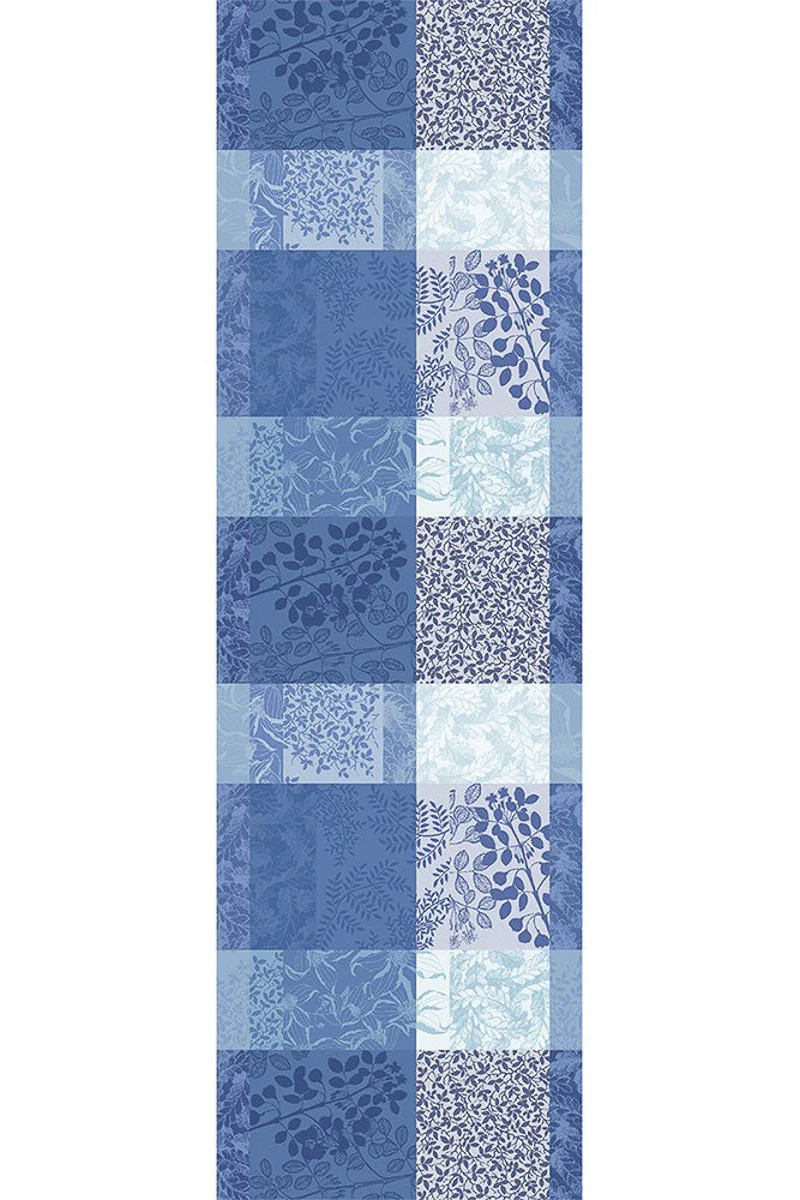 Garnier-Thiebaut Mille Rameaux Table Runner 22"x71" Bleu - Image 2
