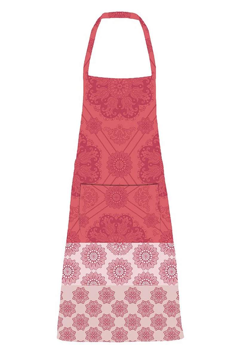 Garnier-Thiebaut Mille Rosecas Coated Apron Framboise