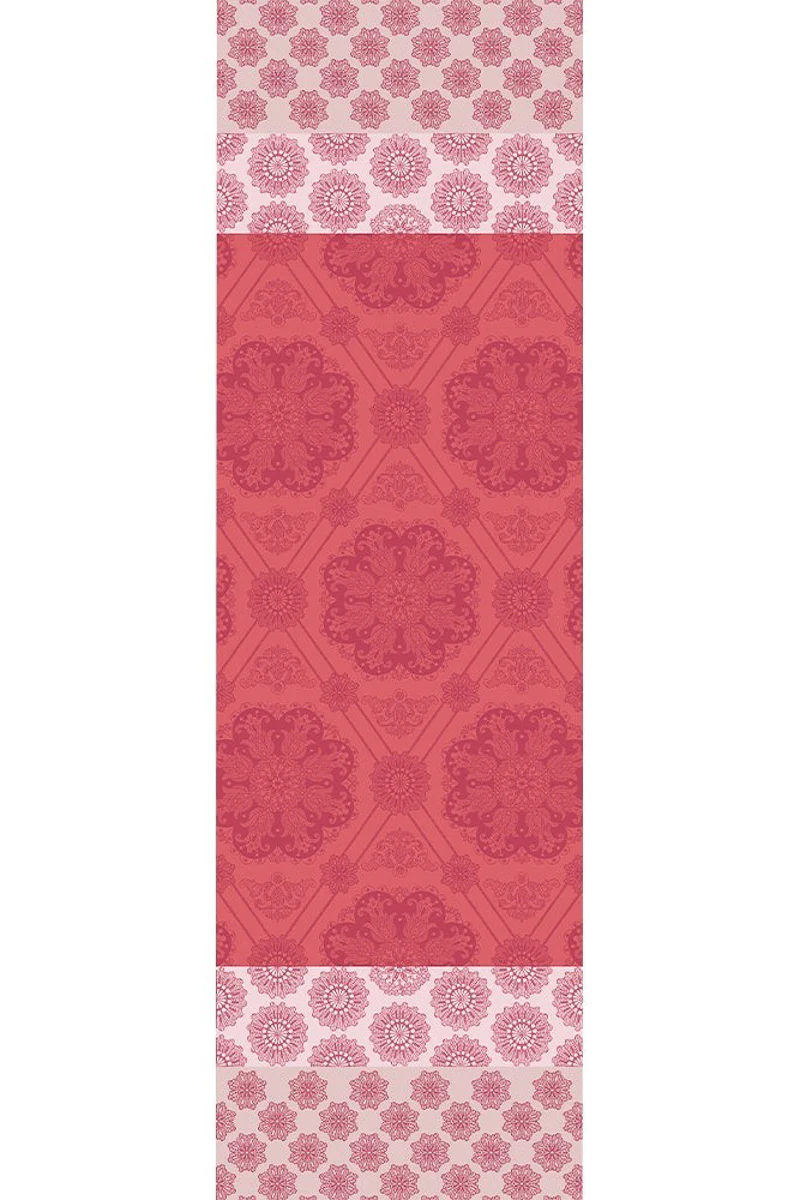 Garnier-Thiebaut Mille Rosaces Runner 22"x71" Framboise - Image 2