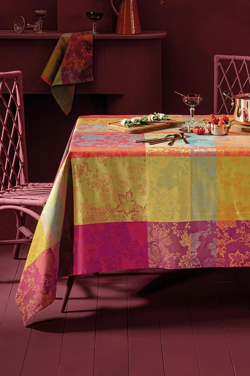 Garnier-Thiebaut Mille Sous Bois Tablecloth 71"x71" Automne - Image 2