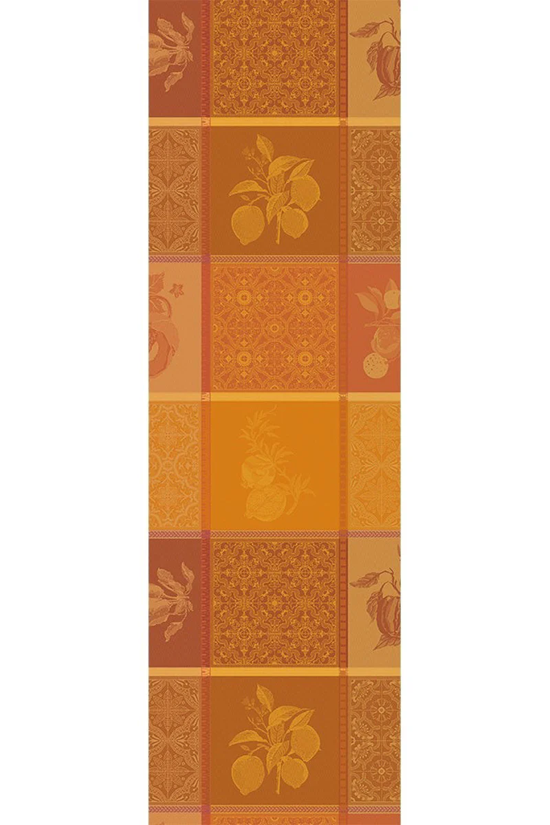 Garnier-Thiebaut Mille Tutti Frutti Runner 22"x71" Ocre - Image 2