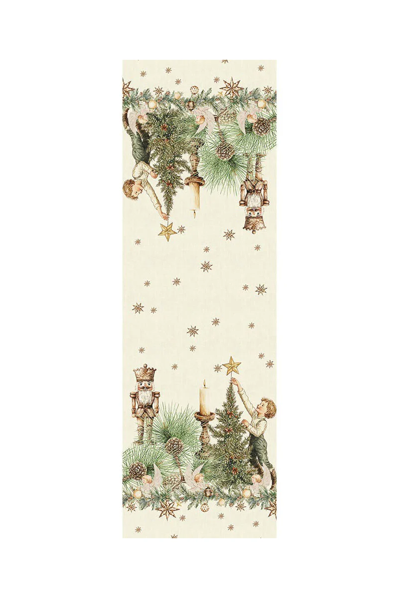 Garnier-Thiebaut Noel Vintage Runner 20" x 106" Dore - Image 2