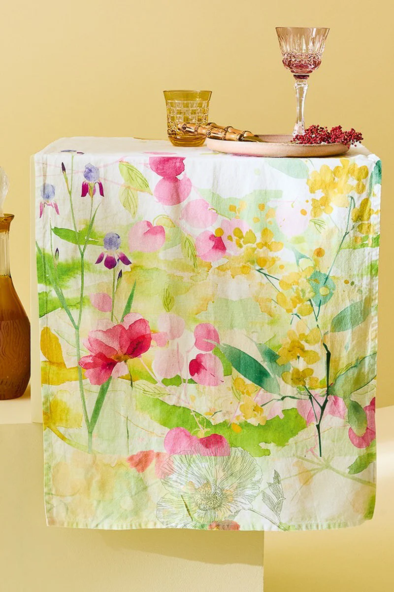 Garnier-Thiebaut Souffle Fleuri Runner 20"x61" Printemps