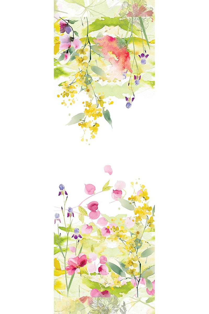 Garnier-Thiebaut Souffle Fleuri Runner 20"x61" Printemps - Image 2