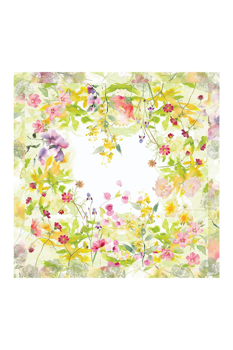 Garnier-Thiebaut Souffle Fleuri Tablecloth 61"x89" Printemps - Image 2