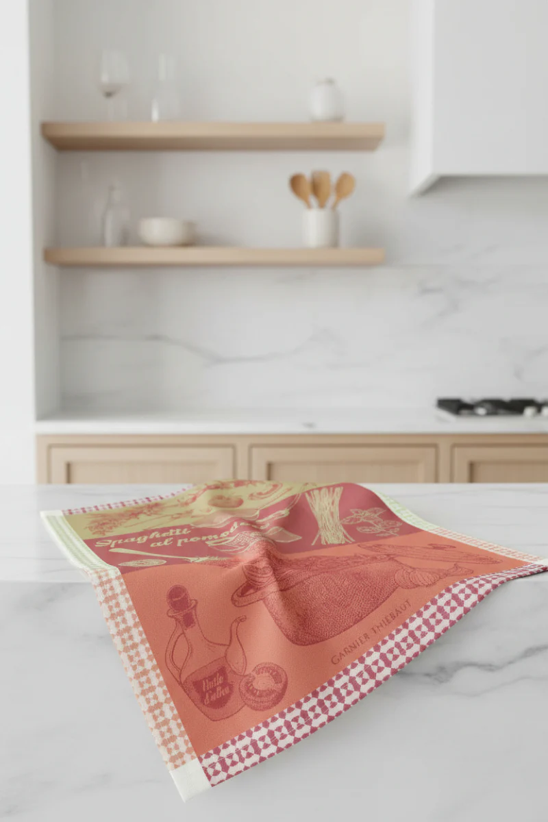 Garnier-Thiebaut Spaghetti Pomodoro Basilic Kitchen Towel