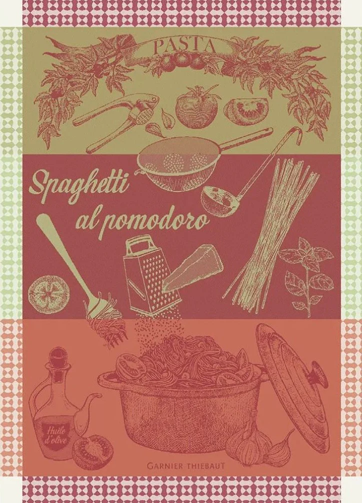 Garnier-Thiebaut Spaghetti Pomodoro Basilic Kitchen Towel - Image 2
