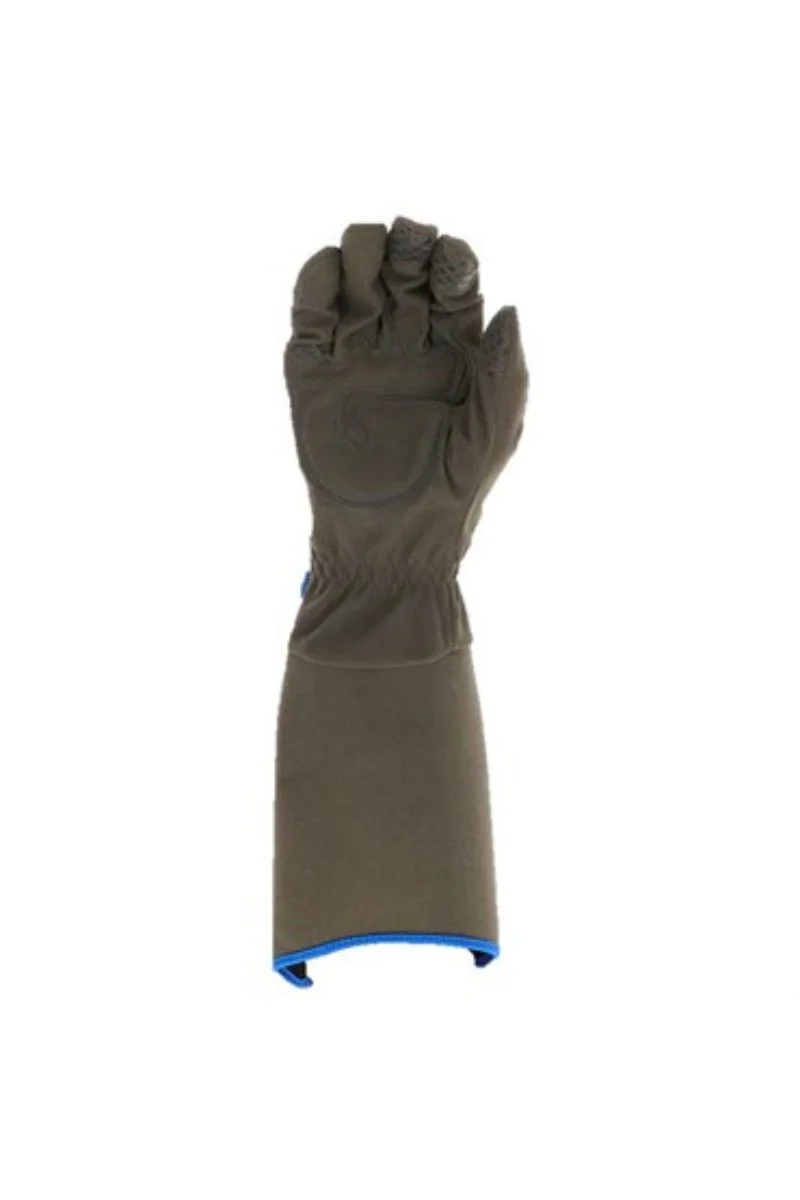 MUD Gloves Men's Gauntlet Gloves Medium/Large Blue