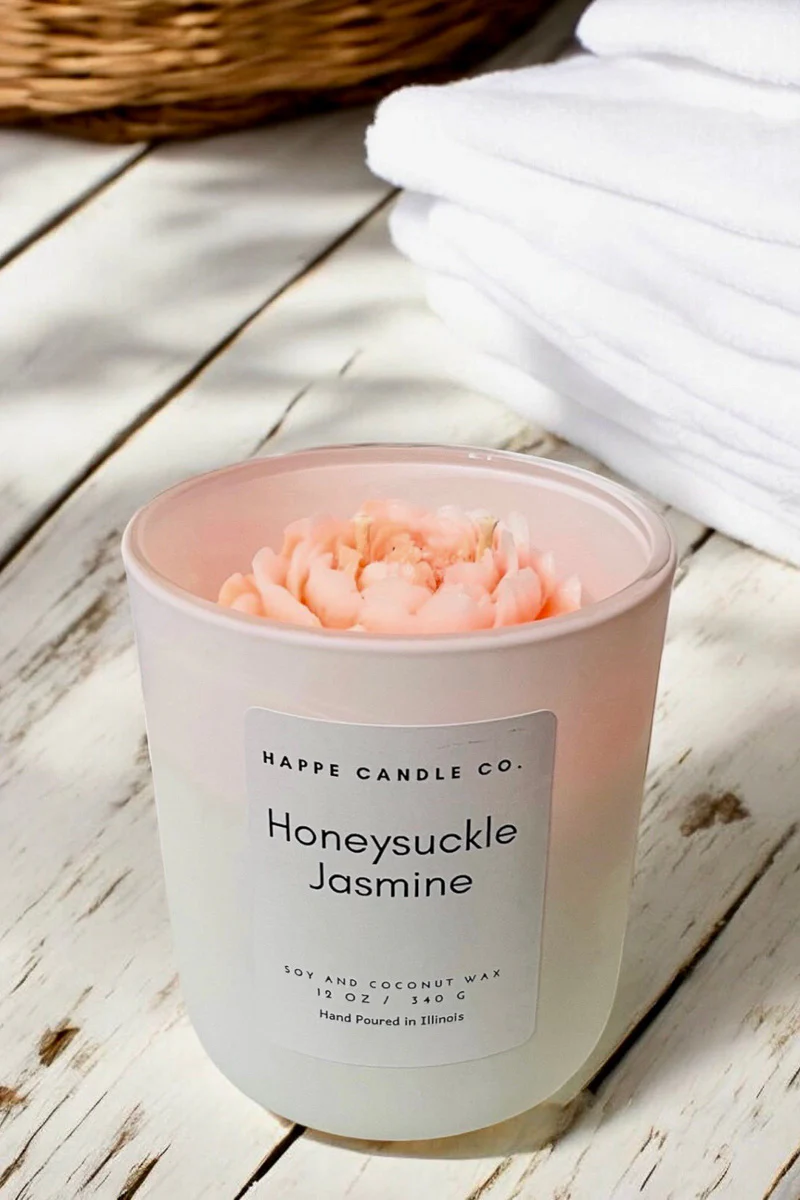 Happe Candle Co. Honeysuckle Jasmine Candle