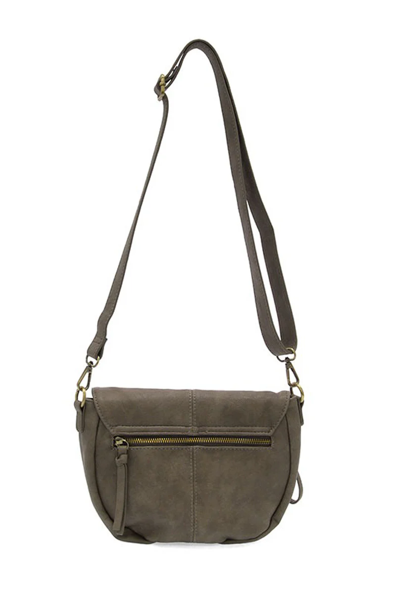 Helena Saddle Bag Small Dark Taupe - Image 2
