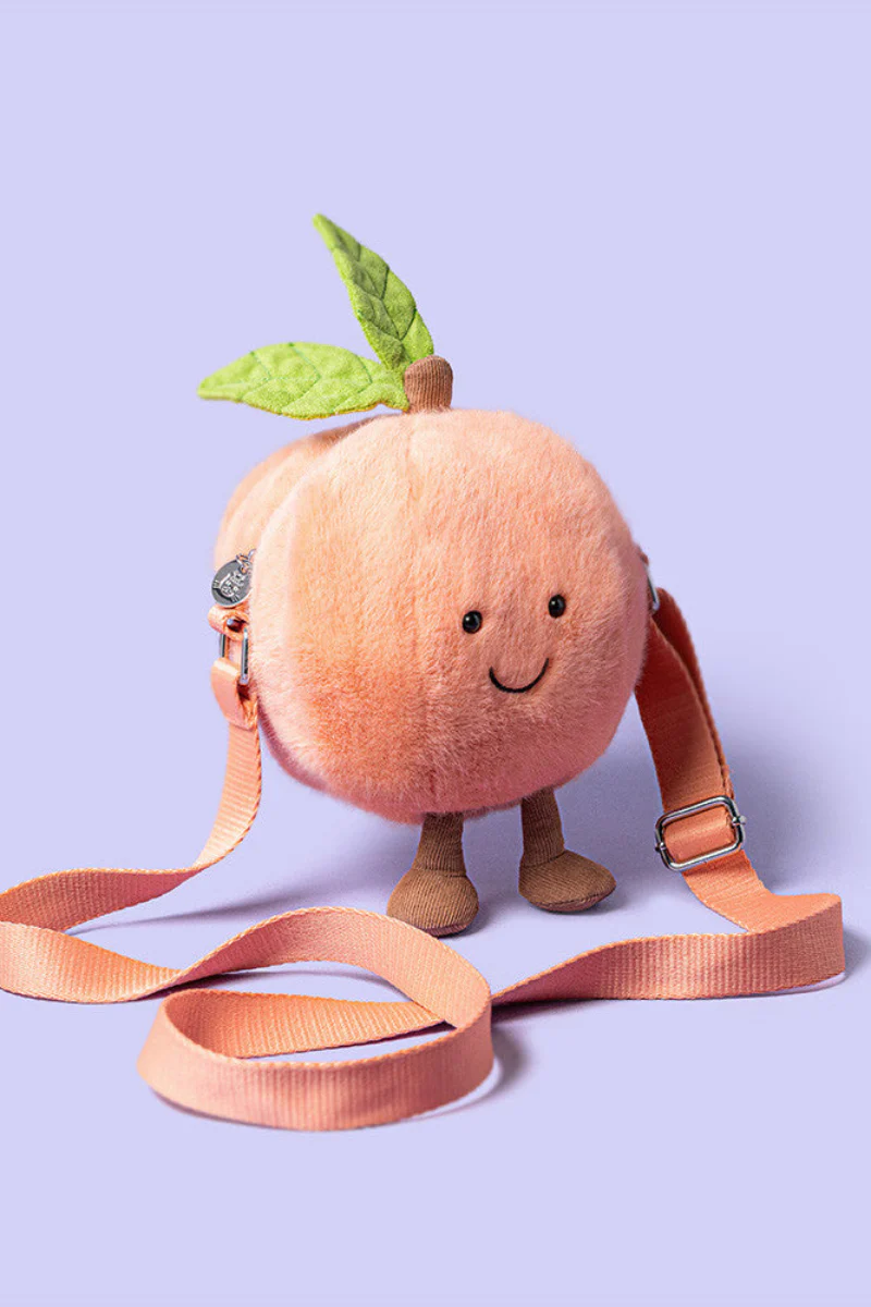 Jellycat Amuseables Peach Shoulder Bag
