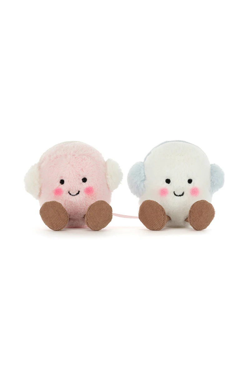 Jellycat Amuseables Toastie Pink and White Marshmallows - Image 2