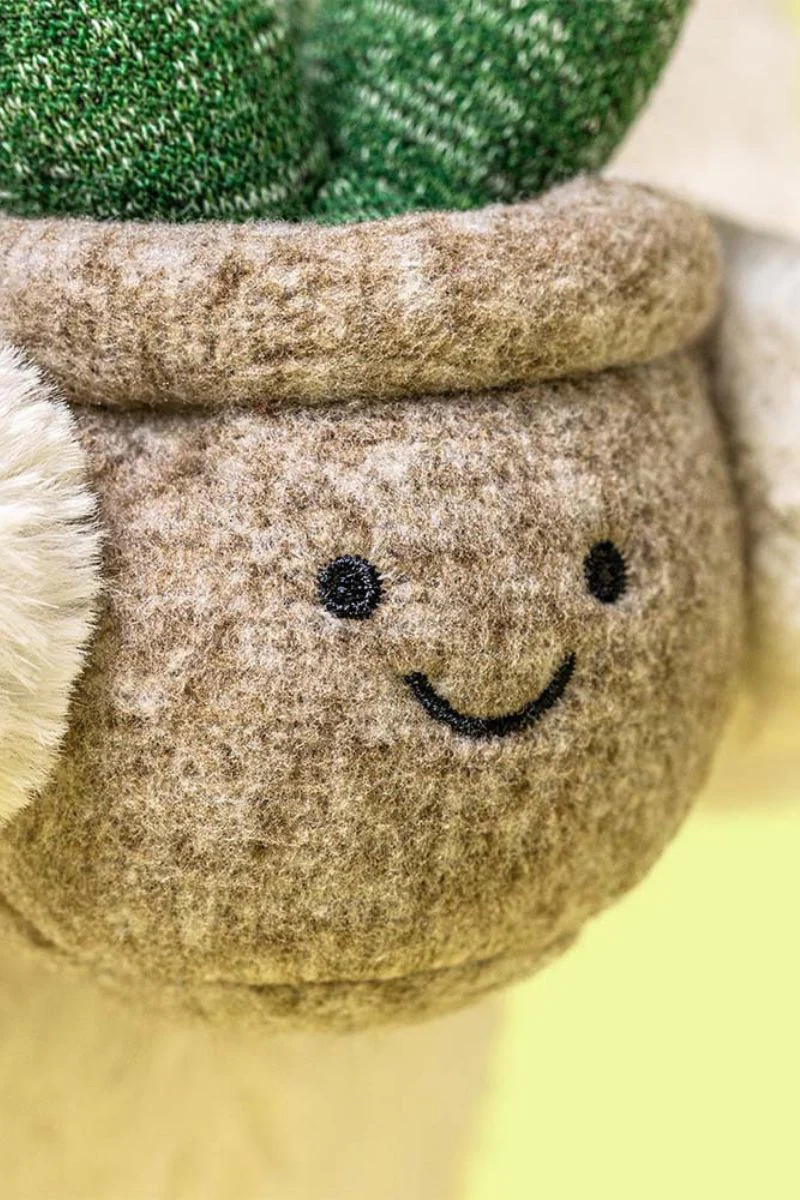 Jellycat Cream Bunny with Plant - Image 2