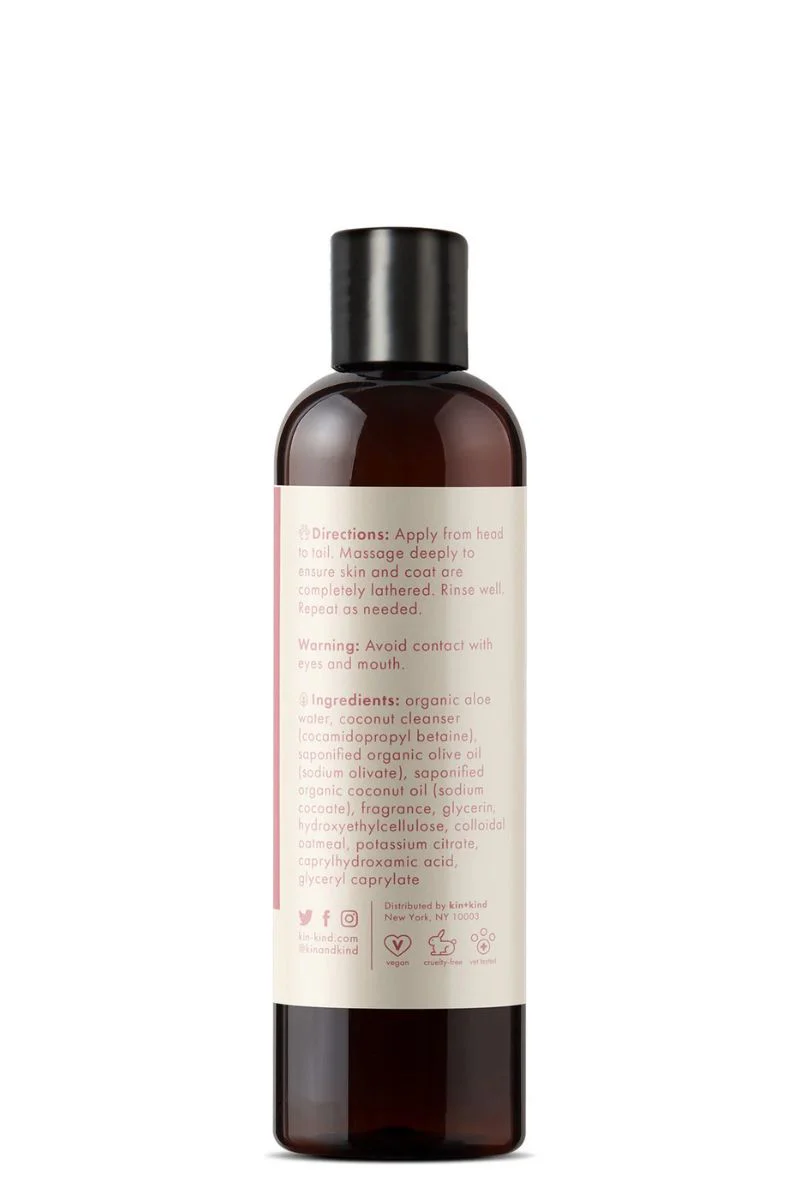 kin+kind Itchy Pet Natural Shampoo Calming Rose 12 oz - Image 3