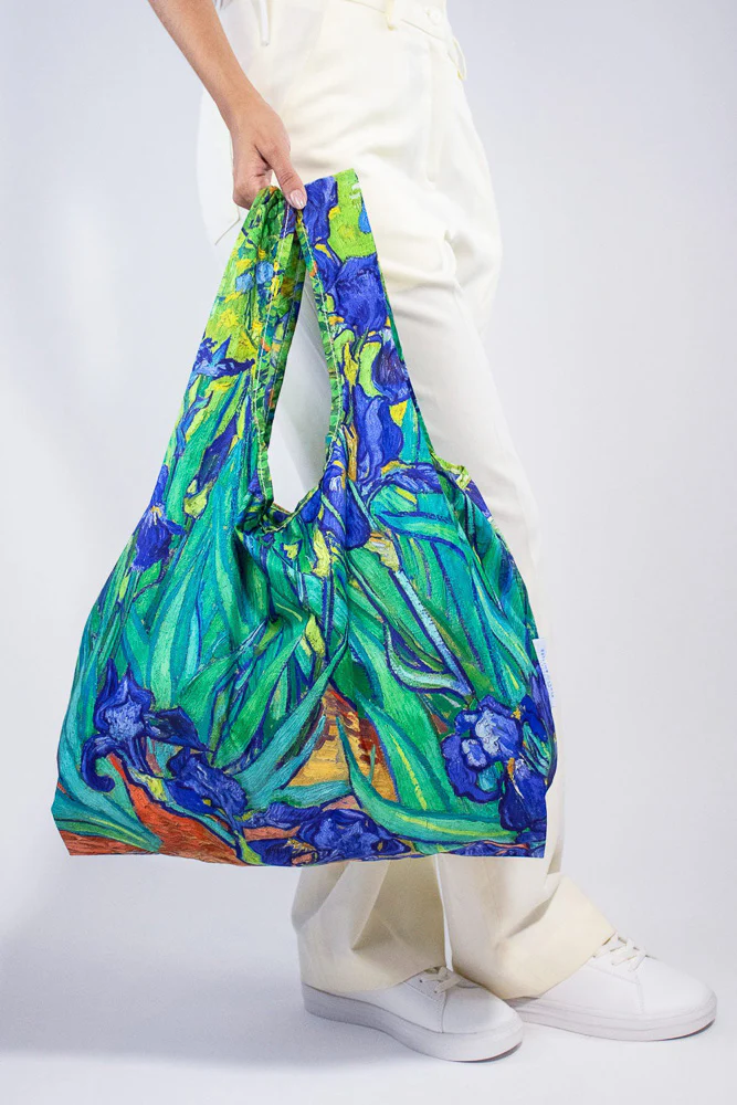 Kind Bag Museum Collection Reusable Bag Medium Van Gogh Irises - Image 2