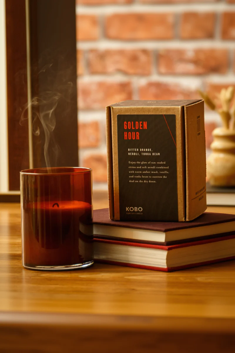 KOBO Golden Hour Woodblock Candle 15 oz