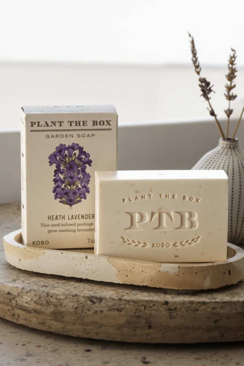 Kobo Heath Lavender Plant The Box Bar Soap
