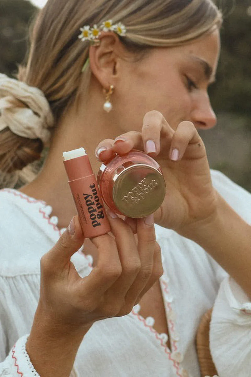 Poppy & Pout Lip Care Duo Pomegranate Peach - Image 2