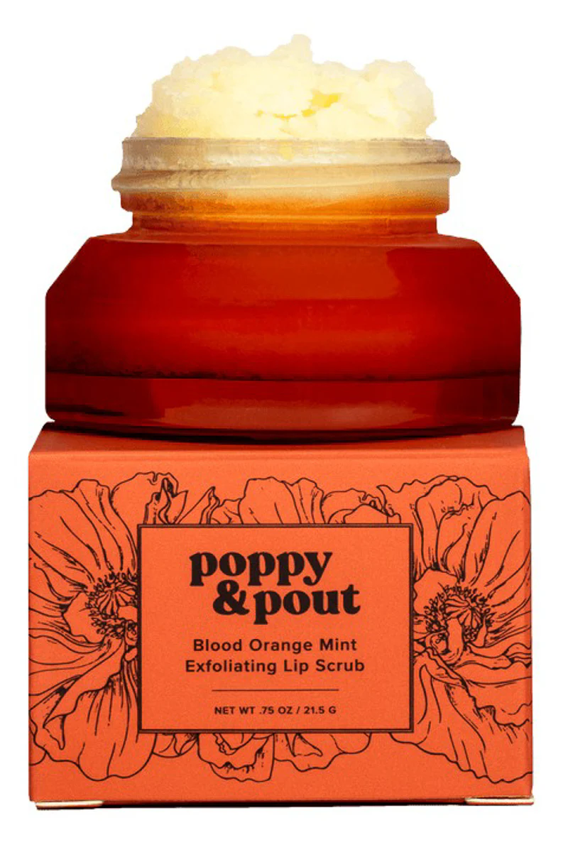 Poppy & Pout Lip Scrub Blood Orange Mint - Image 2