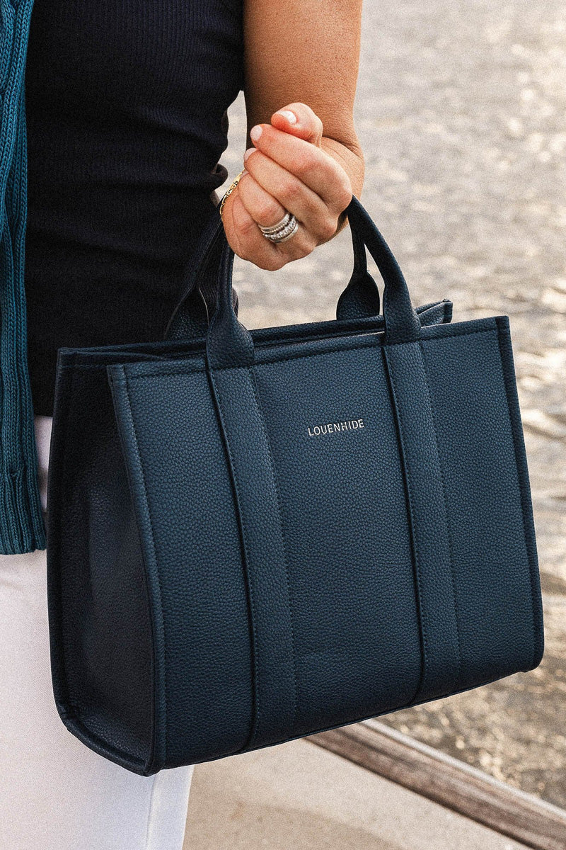 Louenhide Manhattan Tote Bag Navy - Image 2